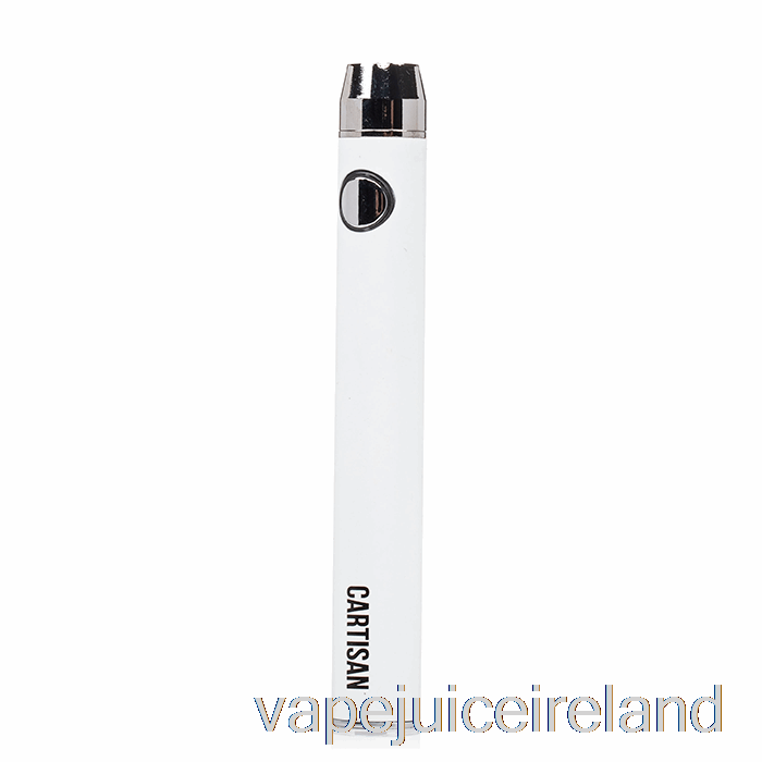 Vape Juice Cartisan Button VV 900 Dual Charge 510 Battery [USB-C] White